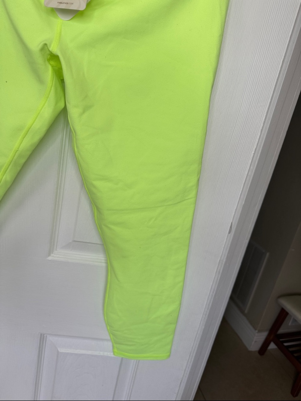 Fabletics Neon Yellow Define High-Waisted Athletic Leggings. NWT Sz XL 12-14 - Picture 6 of 7